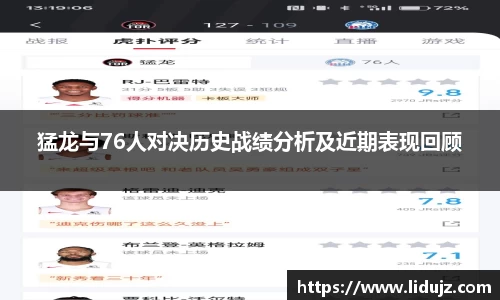 猛龙与76人对决历史战绩分析及近期表现回顾